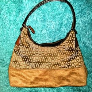 Brown Tommy Hilfiger Rare Vintage  Suede Purse